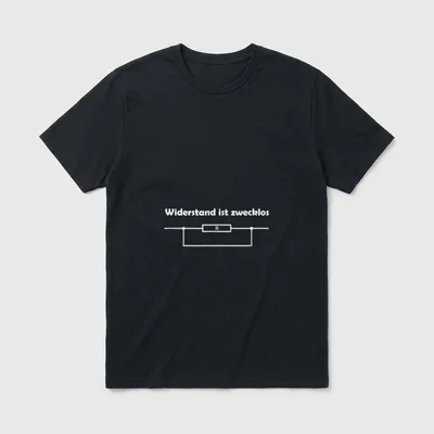 Funshirts mit Spruch T-Shirt – Klassisches T-Shirt in Schwarz