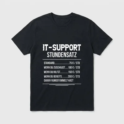 Lustiges IT-Support Computer Experte T-Shirt – Klassisches T-Shirt in Schwarz