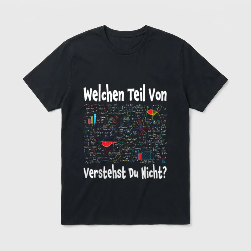 Welcher Teil von Verstandst T-Shirt – Klassisches T-Shirt in Schwarz