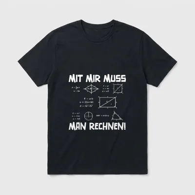 Mathe Spruch Lustig Mathematik T-Shirt – Klassisches T-Shirt in Schwarz