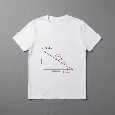 Find X Lustige Mathe T-Shirt – Klassisches T-Shirt in Schwarz