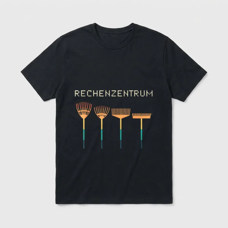 IT Witzig Rechenzentrum Informatik T-Shirt – Klassisches T-Shirt in Schwarz