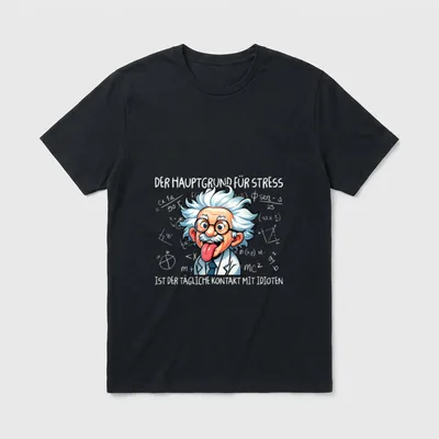 Der Hauptgrund Für Stress T-Shirt – Klassisches T-Shirt in Schwarz