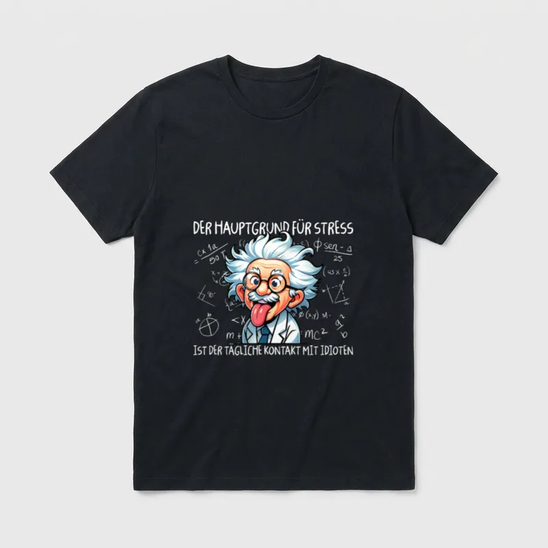 Der Hauptgrund Für Stress T-Shirt – Klassisches T-Shirt in Schwarz