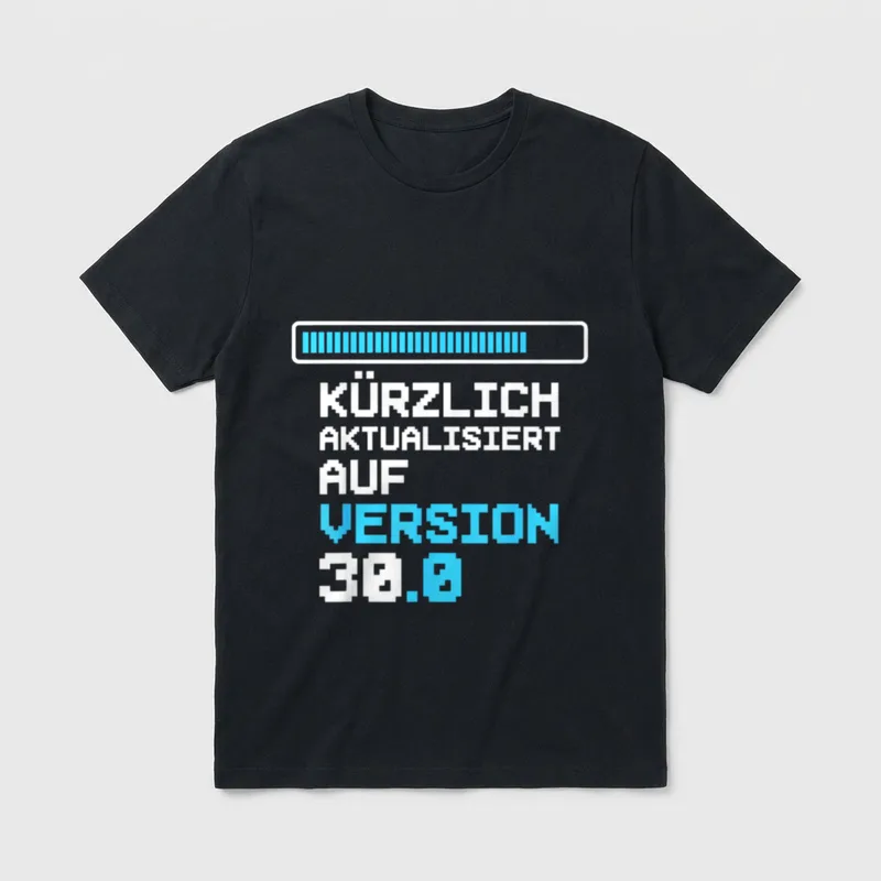30. Geburtstag Deko Informatik T-Shirt – Klassisches T-Shirt in Schwarz