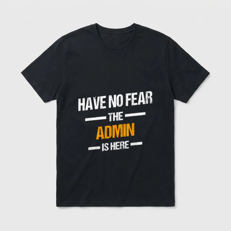 Admin Lustig Spruch Coole T-Shirt – Klassisches T-Shirt in Schwarz