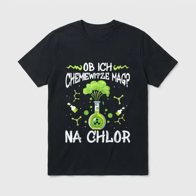 Chemie Witze Chemie Studium T-Shirt – Klassisches T-Shirt in Schwarz