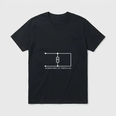 Widerstand ist zwecklos lustiger Nerd T-Shirt – Klassisches T-Shirt in Schwarz