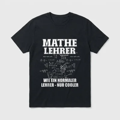 Mathelehrer Spruch Lustig Schule T-Shirt – Klassisches T-Shirt in Schwarz