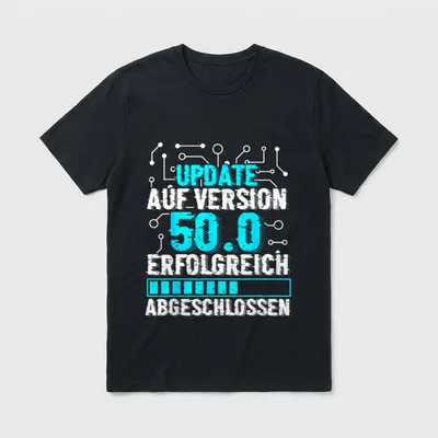50. Geburtstag Informatik Lustiges T-Shirt – Klassisches T-Shirt in Schwarz