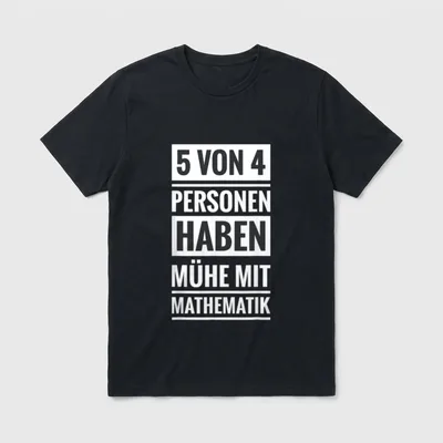 Lustiges Mathematik Mathe Fun T-Shirt – Klassisches T-Shirt in Schwarz
