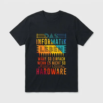 Informatik Programmierer Spaß Spruch T-Shirt – Klassisches T-Shirt in Schwarz