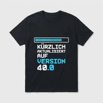40. Geburtstag Deko Informatik T-Shirt – Klassisches T-Shirt in Schwarz