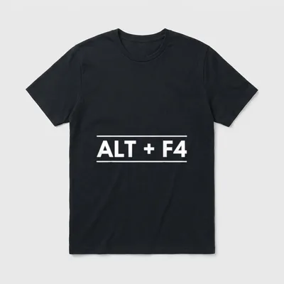 Lustiges Programmierer Alt + T-Shirt – Klassisches T-Shirt in Schwarz