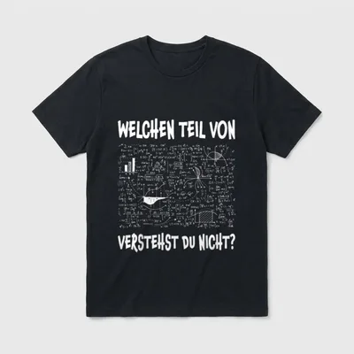 Mathelehrer Spruch T-Shirt – Klassisches T-Shirt in Schwarz