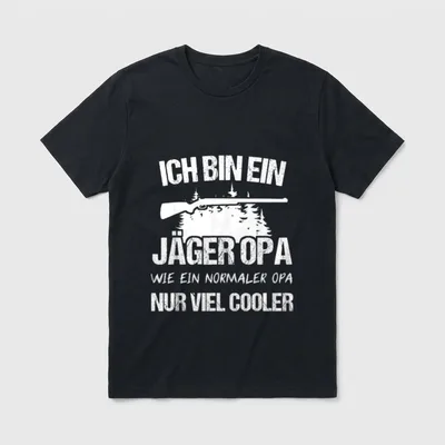 Wildschwein & Wald Witzig T-Shirt – Klassisches T-Shirt in Schwarz