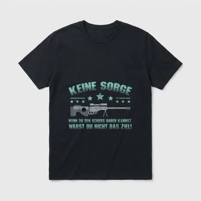 Keine Sorge Lustiger Jäger T-Shirt – Klassisches T-Shirt in Schwarz