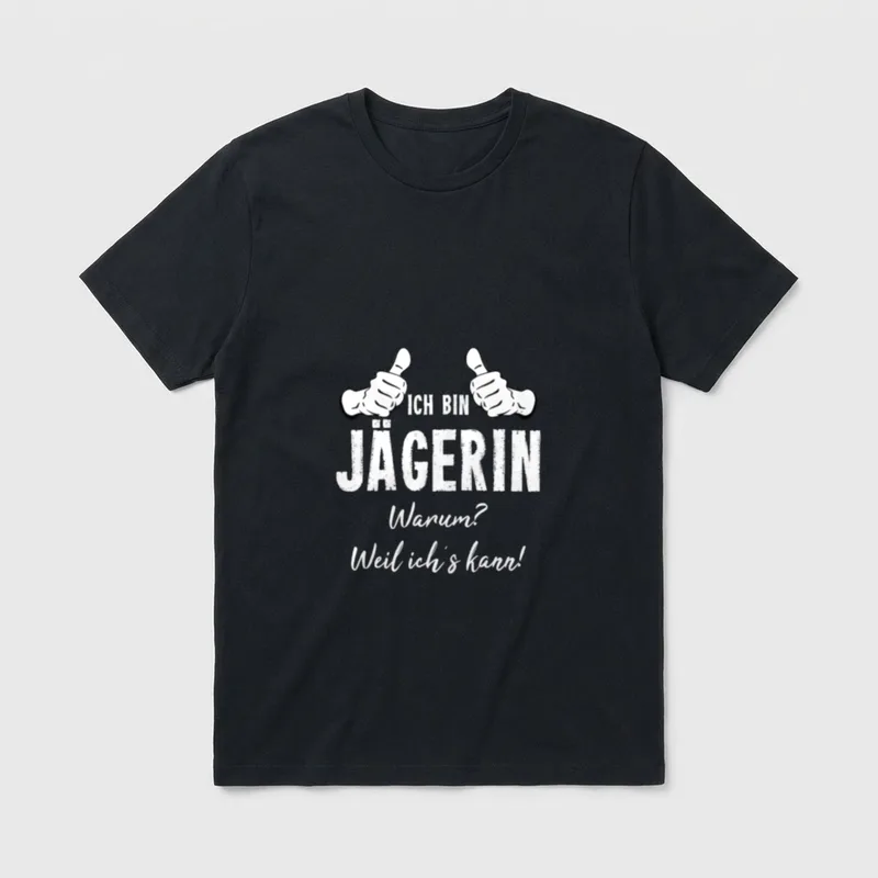 Jagd Jäger Spruch Jagen Ich T-Shirt – Klassisches T-Shirt in Schwarz