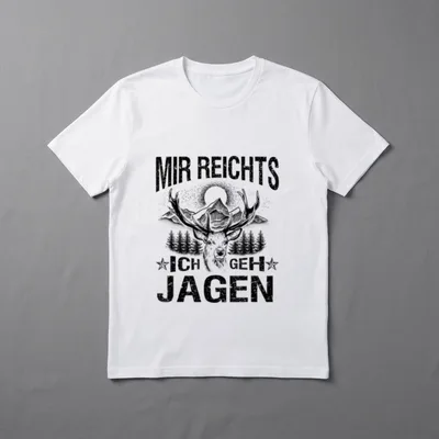 Mir Reichts. Ich Geh Jagen T-Shirt – Klassisches T-Shirt in Schwarz