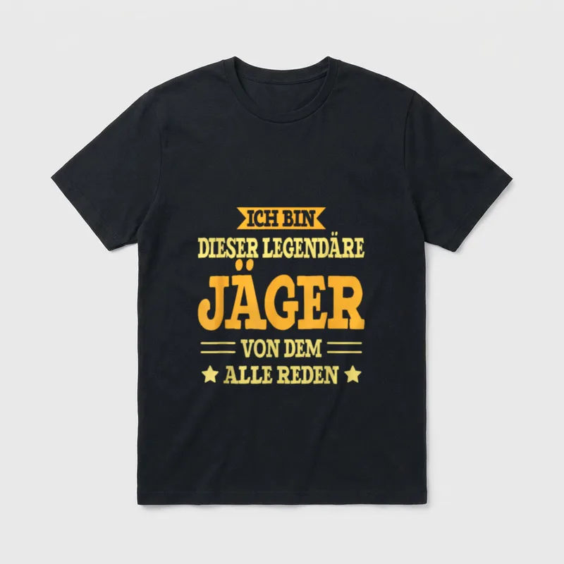 Jäger Lustiges Beruf Spruch T-Shirt – Klassisches T-Shirt in Schwarz