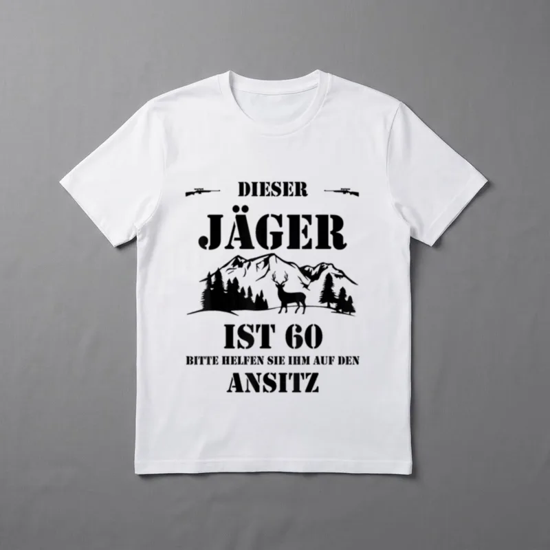 60 Geburtstag Mann lustig Jäger T-Shirt – Klassisches T-Shirt in Schwarz