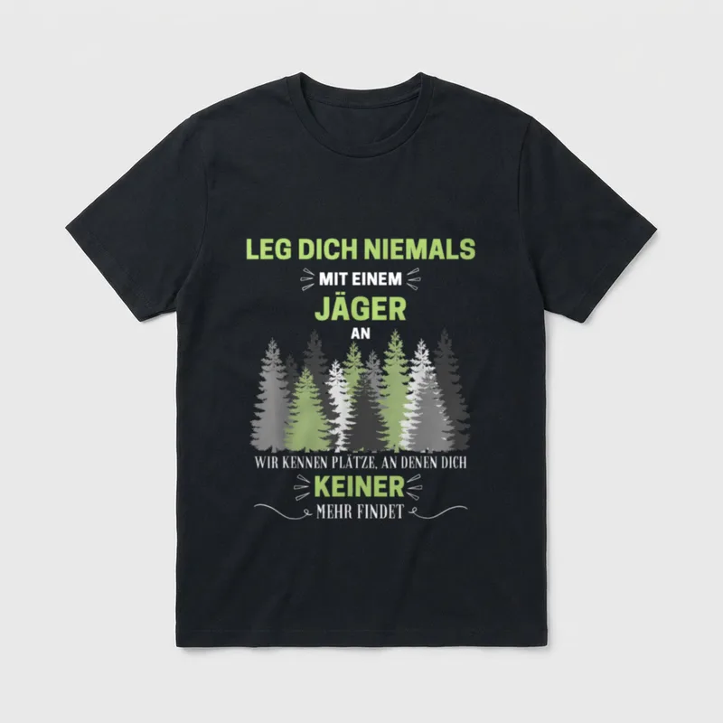 Jäger Geschenk-Idee Jagdverein Jagen T-Shirt – Klassisches T-Shirt in Schwarz