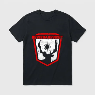 Lustig Revieraufsicht Jagdaufseher Förster T-Shirt – Klassisches T-Shirt in Schwarz