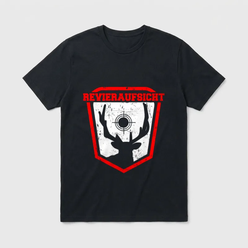 Lustig Revieraufsicht Jagdaufseher Förster T-Shirt – Klassisches T-Shirt in Schwarz