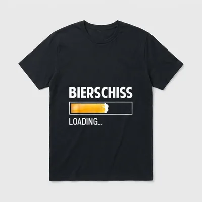 Malle Sprüche T-Shirt – Klassisches T-Shirt in Schwarz
