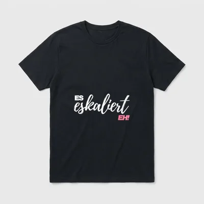 Es Eskaliert Eh Lustiger JGA & Party T-Shirt – Klassisches T-Shirt in Schwarz