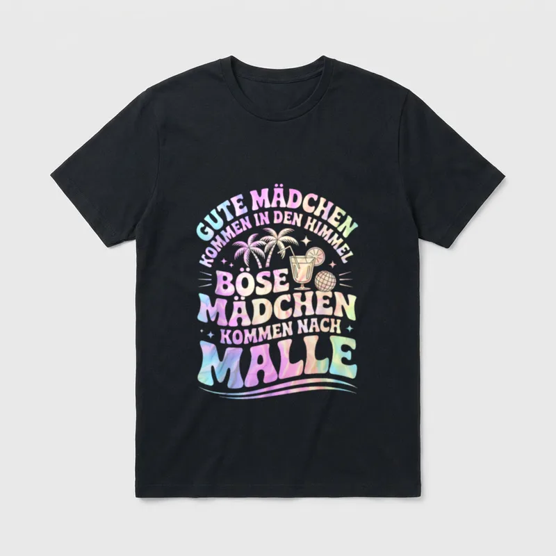 Malle Outfit Mädelsabend Party T-Shirt – Klassisches T-Shirt in Schwarz
