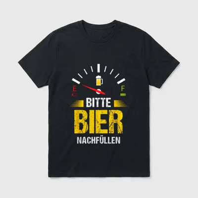 Bier nachfüllen Lustiges Mallorca T-Shirt – Klassisches T-Shirt in Schwarz