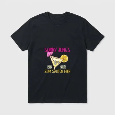 Mallorca Saufen Lustige Sprüche T-Shirt – Klassisches T-Shirt in Schwarz