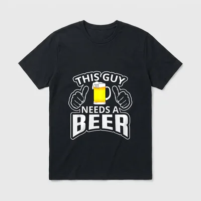Lustiges This Guy Needs T-Shirt – Klassisches T-Shirt in Schwarz