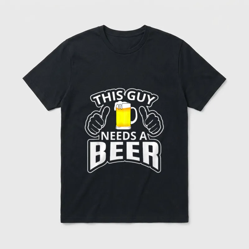 Lustiges This Guy Needs T-Shirt – Klassisches T-Shirt in Schwarz