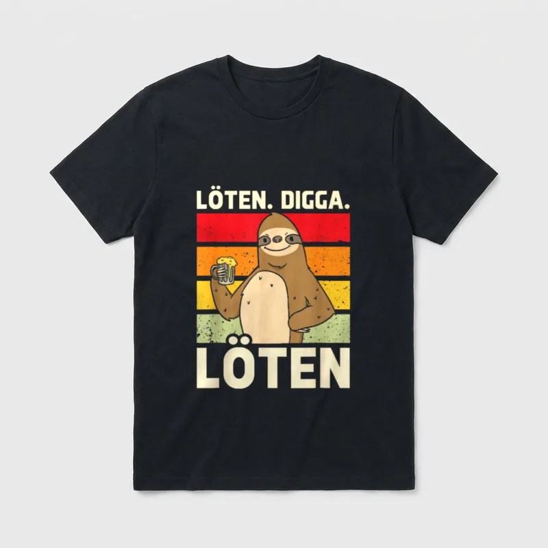Löten Digga lustiges Vintage T-Shirt – Klassisches T-Shirt in Schwarz