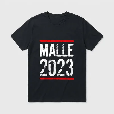 Malle 2023 Mallorca Party T-Shirt – Klassisches T-Shirt in Schwarz