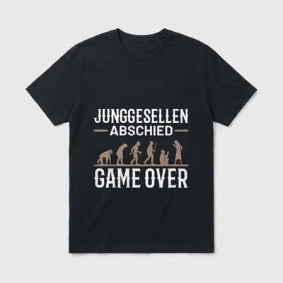 Junggesellenabschied Game Over Team T-Shirt – Klassisches T-Shirt in Schwarz