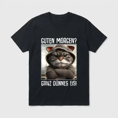 Guten Morgen Kaffee T-Shirt – Klassisches T-Shirt in Schwarz