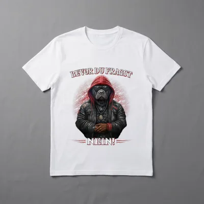 Bevor du fragst Nein Kaffee T-Shirt – Klassisches T-Shirt in Schwarz