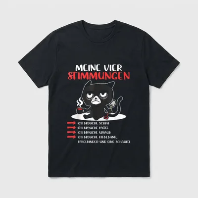 Katze Lustige Sprüche Urlaub T-Shirt – Klassisches T-Shirt in Schwarz