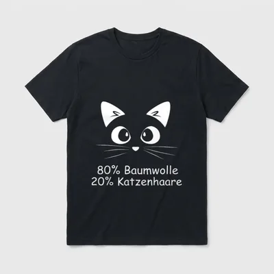 Kätzchen Sprüche Lustig Schlaf T-Shirt – Klassisches T-Shirt in Schwarz