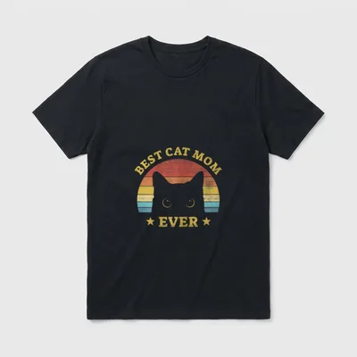 Beste Katzenmama Katzenmutti überhaupt T-Shirt – Klassisches T-Shirt in Schwarz