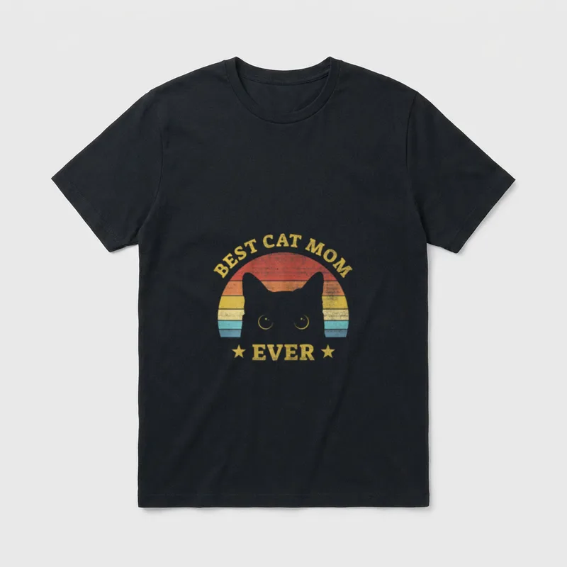 Beste Katzenmama Katzenmutti überhaupt T-Shirt – Klassisches T-Shirt in Schwarz