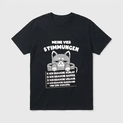 Schlaf lustige Sprüche Schlafshirt T-Shirt – Klassisches T-Shirt in Schwarz