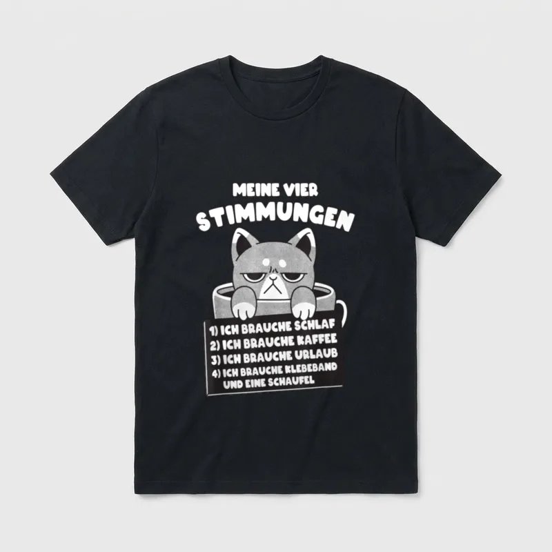 Schlaf lustige Sprüche Schlafshirt T-Shirt – Klassisches T-Shirt in Schwarz