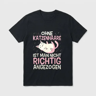 Süße Katze Katzenliebhaber Lustig T-Shirt – Klassisches T-Shirt in Schwarz