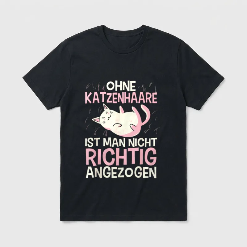 Süße Katze Katzenliebhaber Lustig T-Shirt – Klassisches T-Shirt in Schwarz