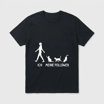 Lustiges Ich Meine Follower T-Shirt – Klassisches T-Shirt in Schwarz