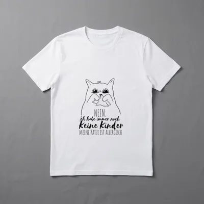 Katzen Meine Katze ist allergisch T-Shirt – Klassisches T-Shirt in Schwarz